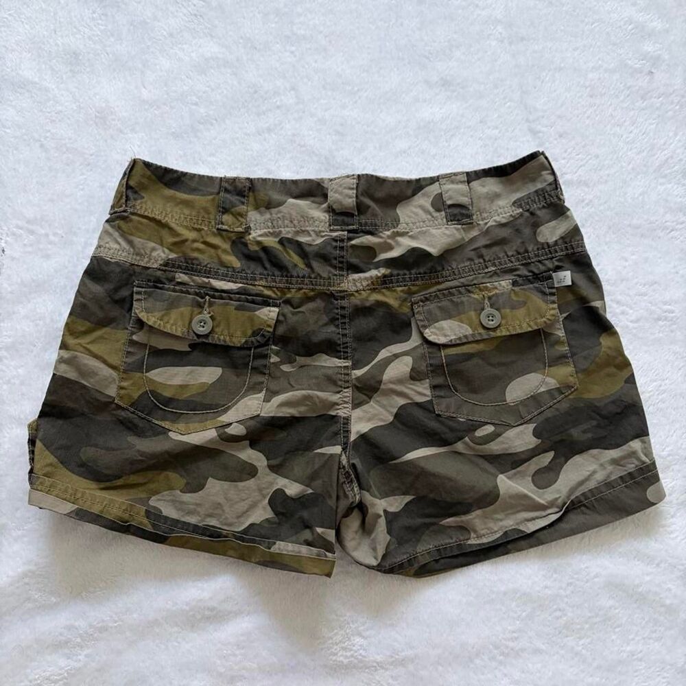 BCG Vintage Y2K Lowrise Camo Utility Shorts Women's 8 Hiking Gorpcore Outdoor